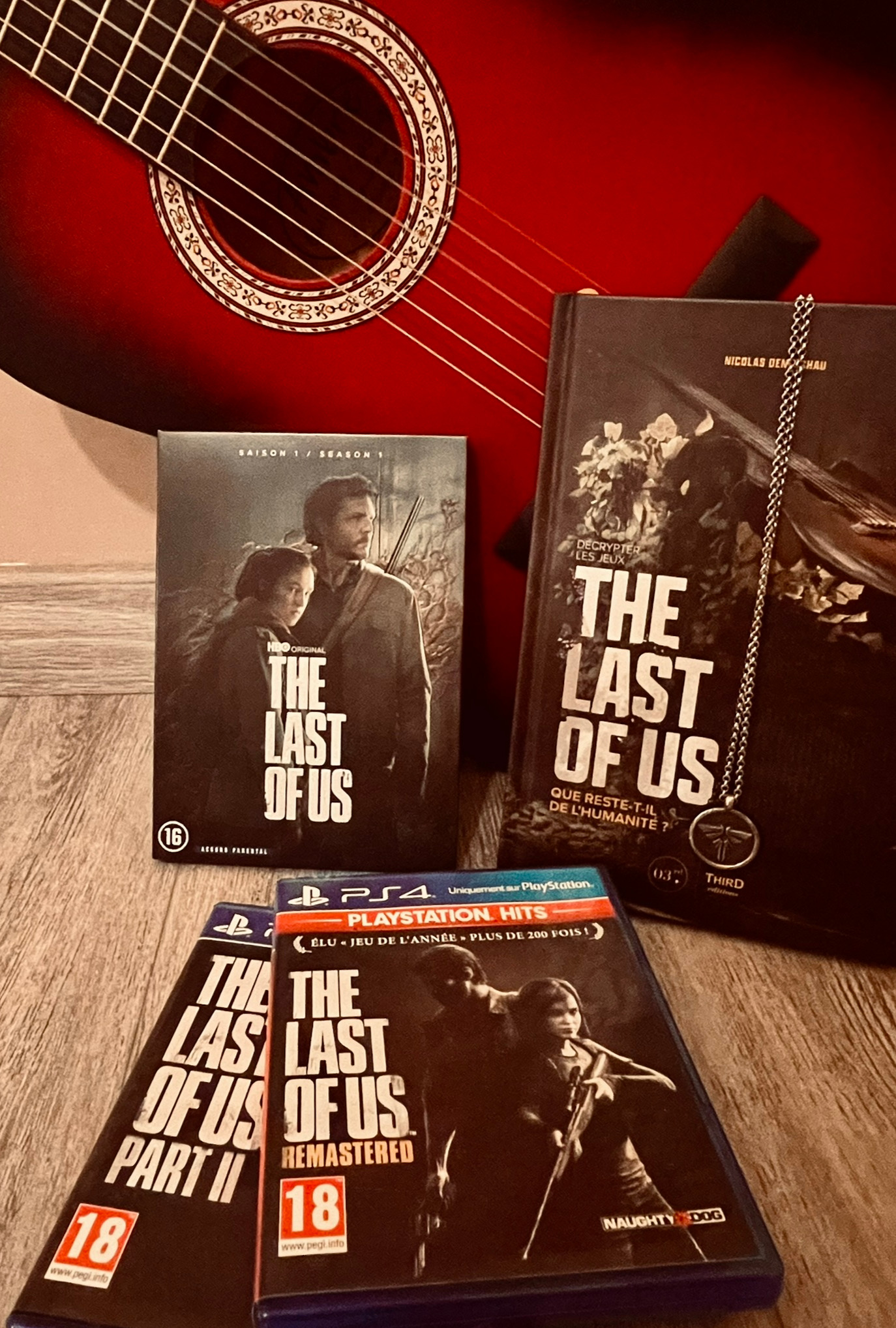 Image qui montre des produits de la franchise TLoU